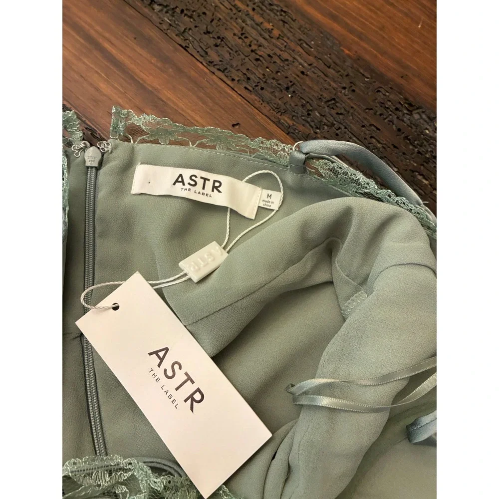 ASTR The Label Satin Maxi Dress, Women's size Medium - Picture 5 of 6